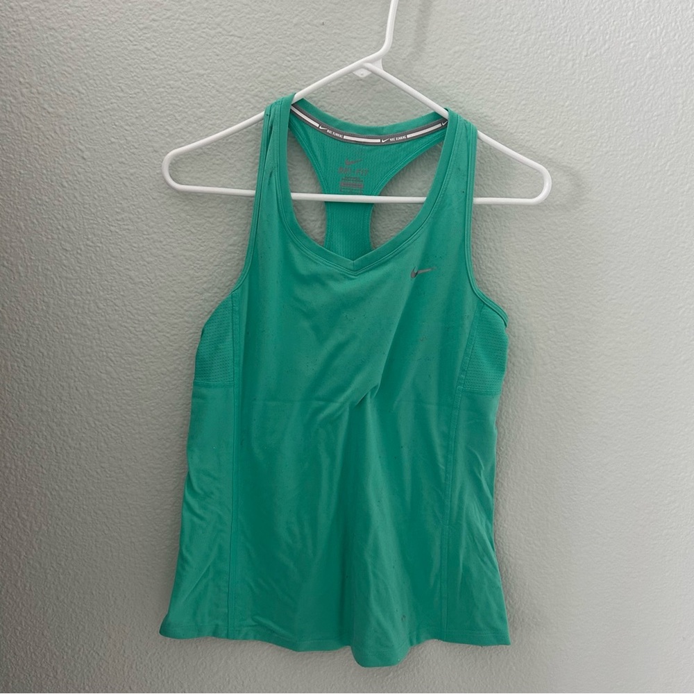 Nike medium green Dri-Fit workout tank top